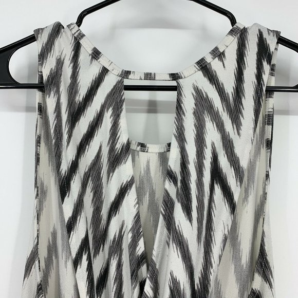 Banana Republic Dress Chevron Cross Back Sleeveless Jersey Midi - Picture 8 of 12